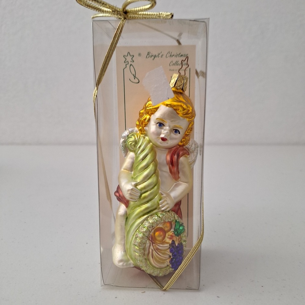 RARE Inge Glass Birgit's Collection "Gift Of Love" Christmas Ornament